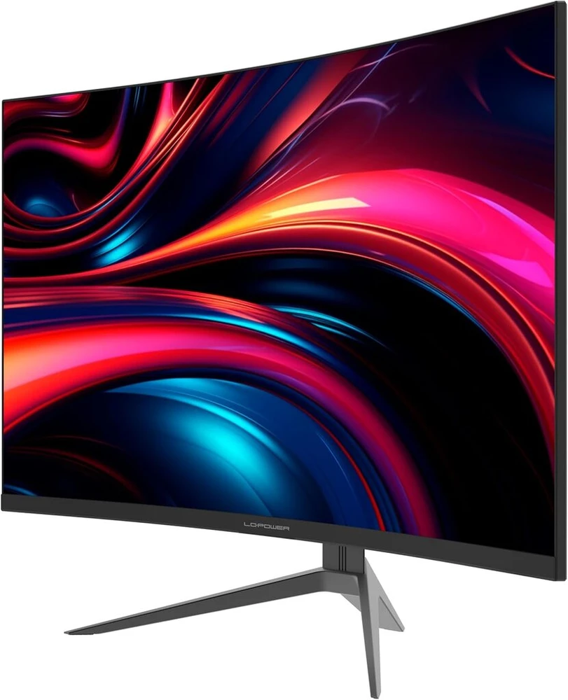 Lc-power lc-m32qc 32 colių qhd lenktas monitorius, 2560 x 1440, 180 hz, 1 ms mprt, amd freesync, 3500:1, 1500r, 16:9, va panelė, 122.1% srgb, 93.6% dci-p3, juodas
