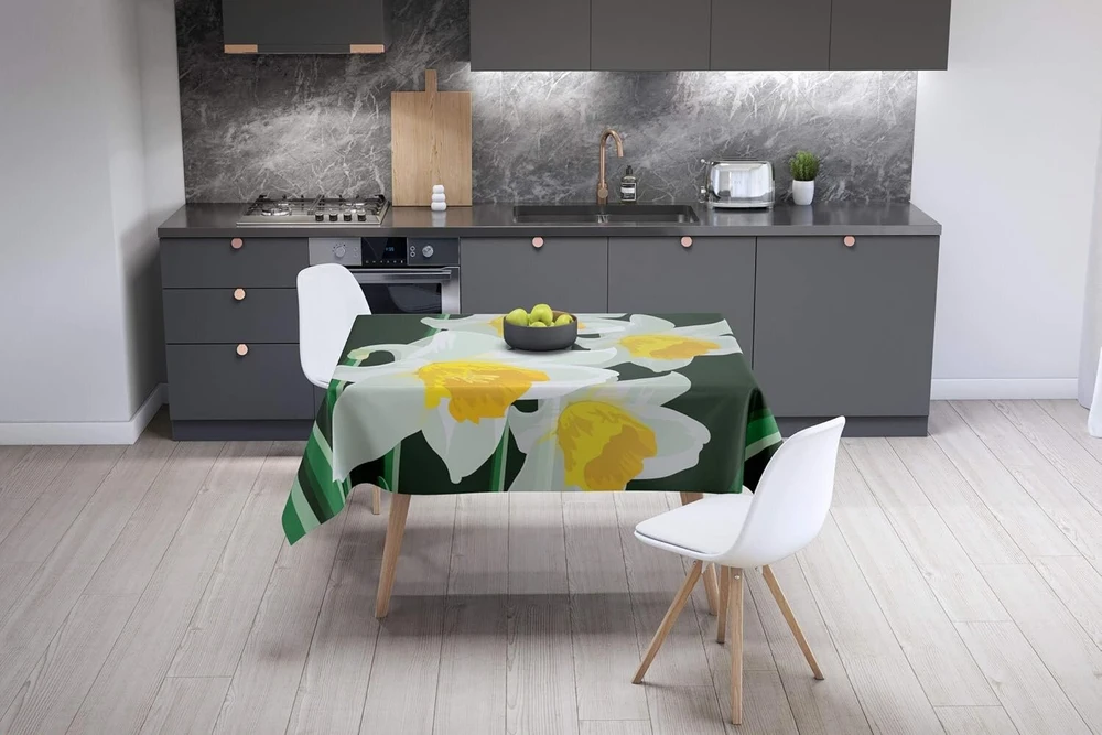 Le Jardin du Lin staltiesė 145 x 145 cm, sukurta ir pagaminta Turkijoje