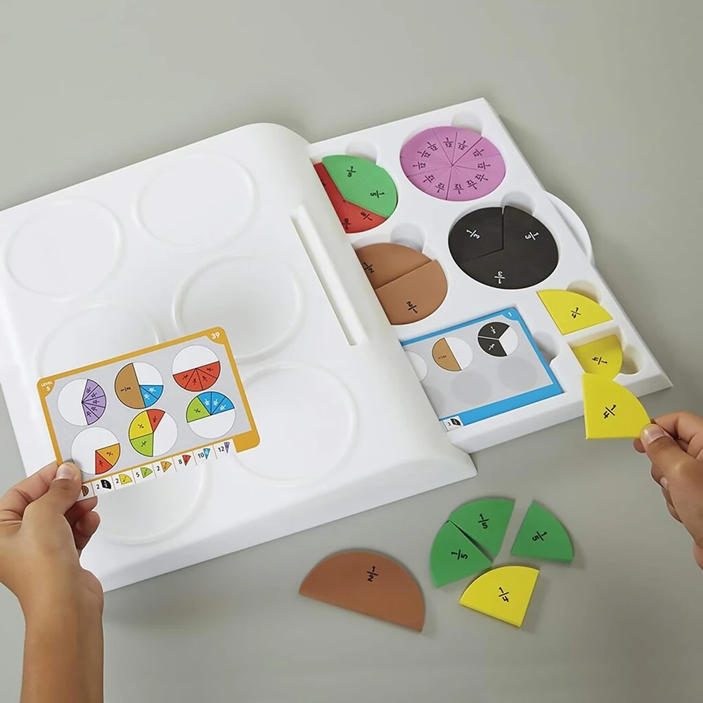 Learning resources fraction pie dėlionės
