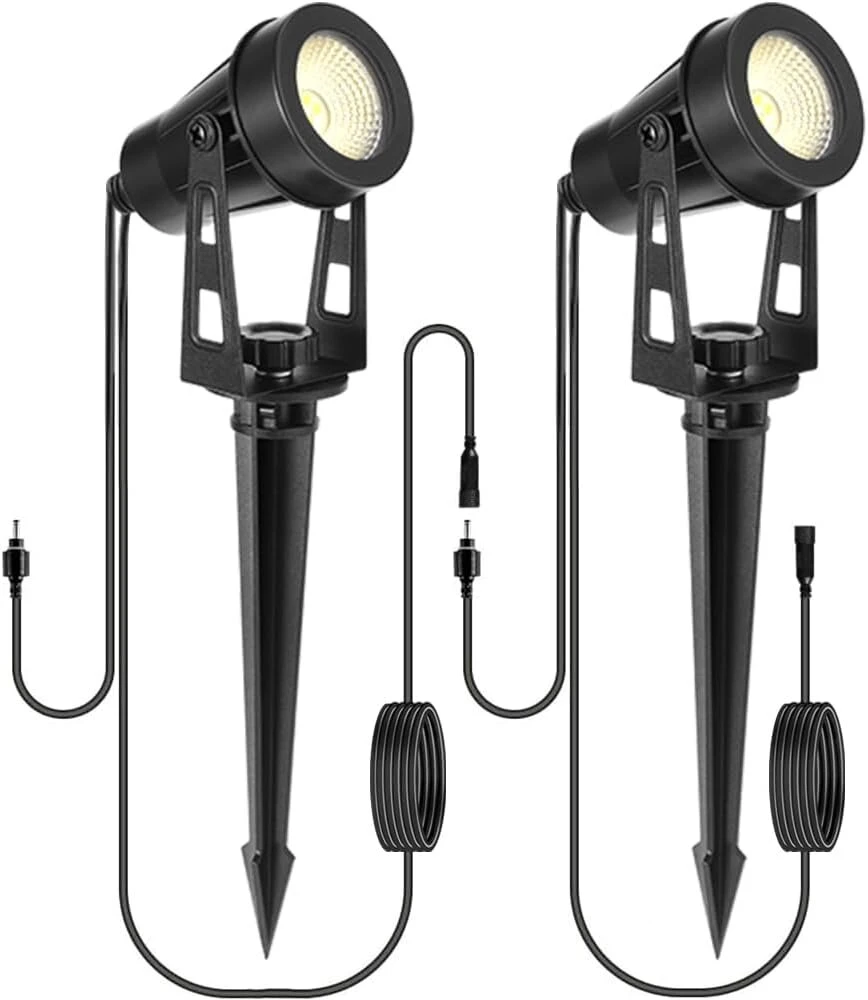Led Lauko prožektorių rinkinys 2 vnt., 12v, 3000k, Ip65