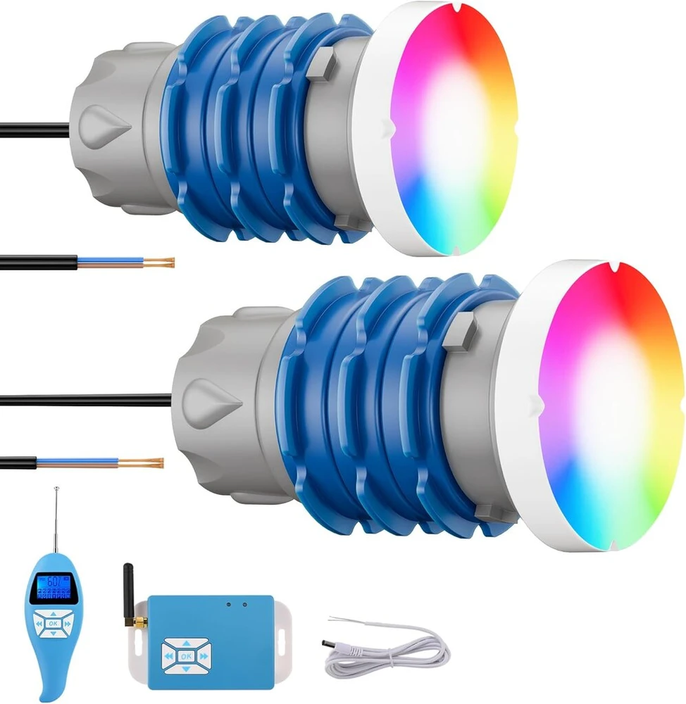 Led Rgb Baseino Šviestuvas 6w su Valdikliu ir Nuotolinio Valdymo Pulteliu