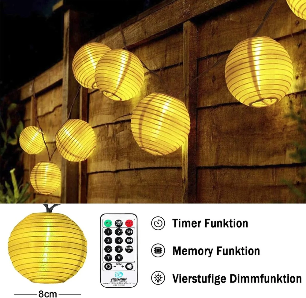 Led žibintai, girliandos, lauko maitinimas, 10 m, 50 led, praplečiamos, 8 režimai, girliandos, žibintas su nuotoliniu valdymu, atminties funkcija, laikmatis, kištukas, žibintas kalėdoms, terasai, balkonui, sodui
