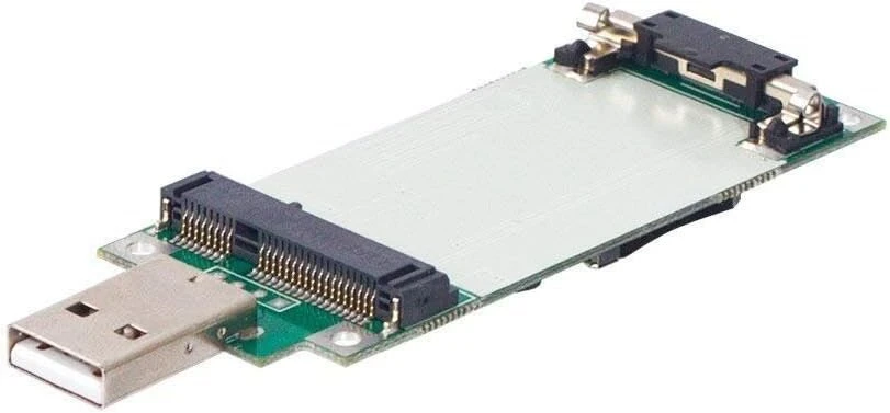 Lehang Mini Pcie Wwan kortelės į Usb adapteris su Sim lizdu, Mini Pci Express Wwan/lte/4g modulio testerio konverteris, palaiko 30 mm 50 mm belaidžio plataus tinklo kortelę