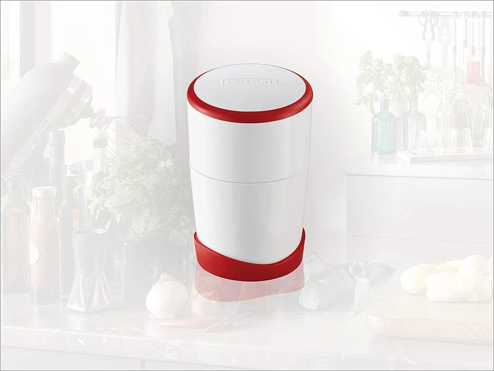 Leifheit Comfortline Gourmet pjaustyklė česnakams, daržovėms ir parmezano sūriui, plastikinis, baltas