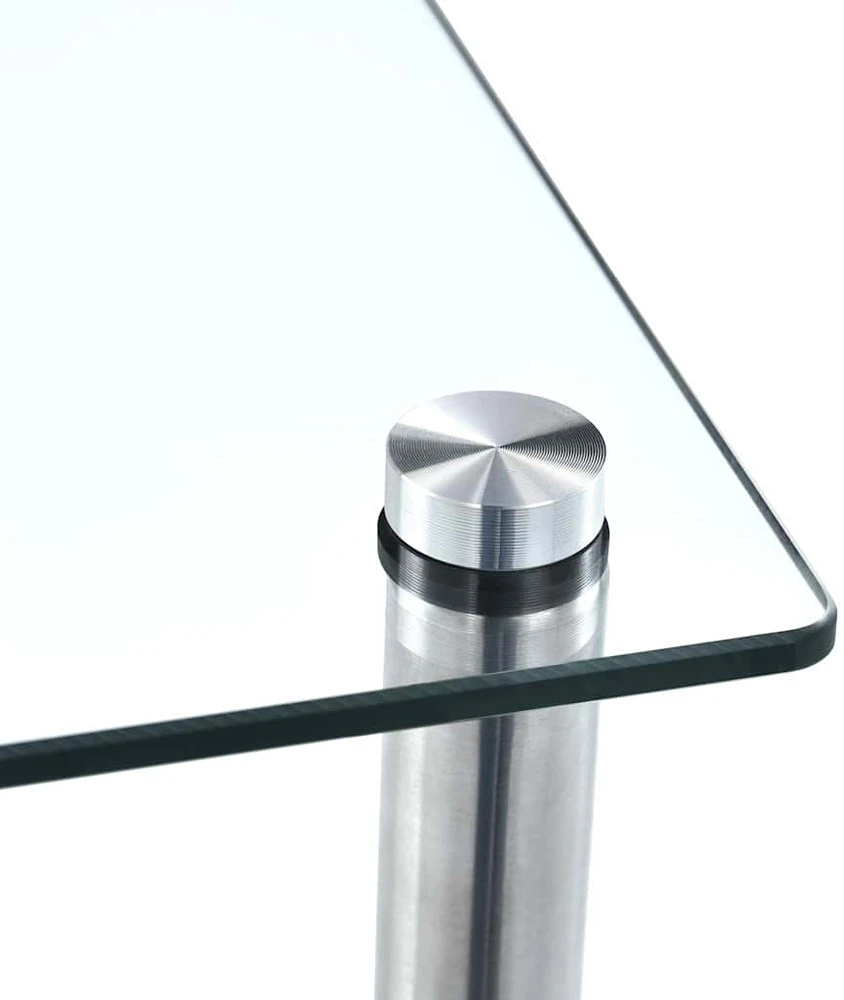 Lentyna, 5 aukštų, permatoma, 40x40x130cm, grūdintas stiklas