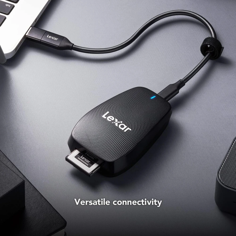 Lexar Professional Cfexpress Type B Usb 3.2 Gen 2x2 kortelių skaitytuvas, iki 1700 Mb/s skaitymo greitis, skirtas Cfexpress Type B kortelėms (lrw550u-rnbnu)