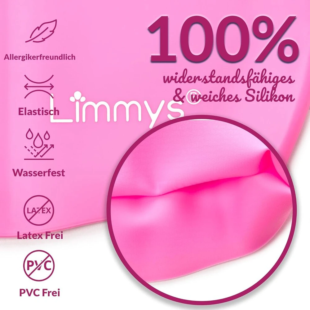 Limmys plaukimo kepuraitė vaikams - pagaminta iš 100% silikono - ilgiems plaukams - minkšta, tampri ir patogi - sukurta patvarumui ir nesiveliančiam dėvėjimui
