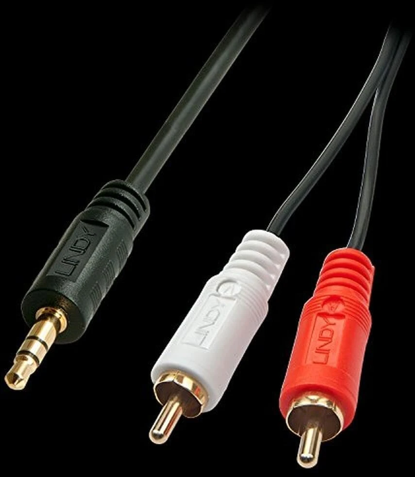 Lindy 20 m Premium Phono į 3.5 mm kabelis
