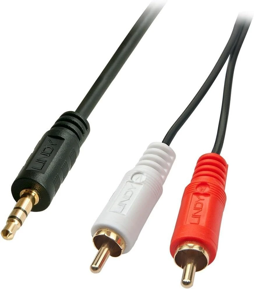 Lindy 20 m Premium Phono į 3.5 mm kabelis