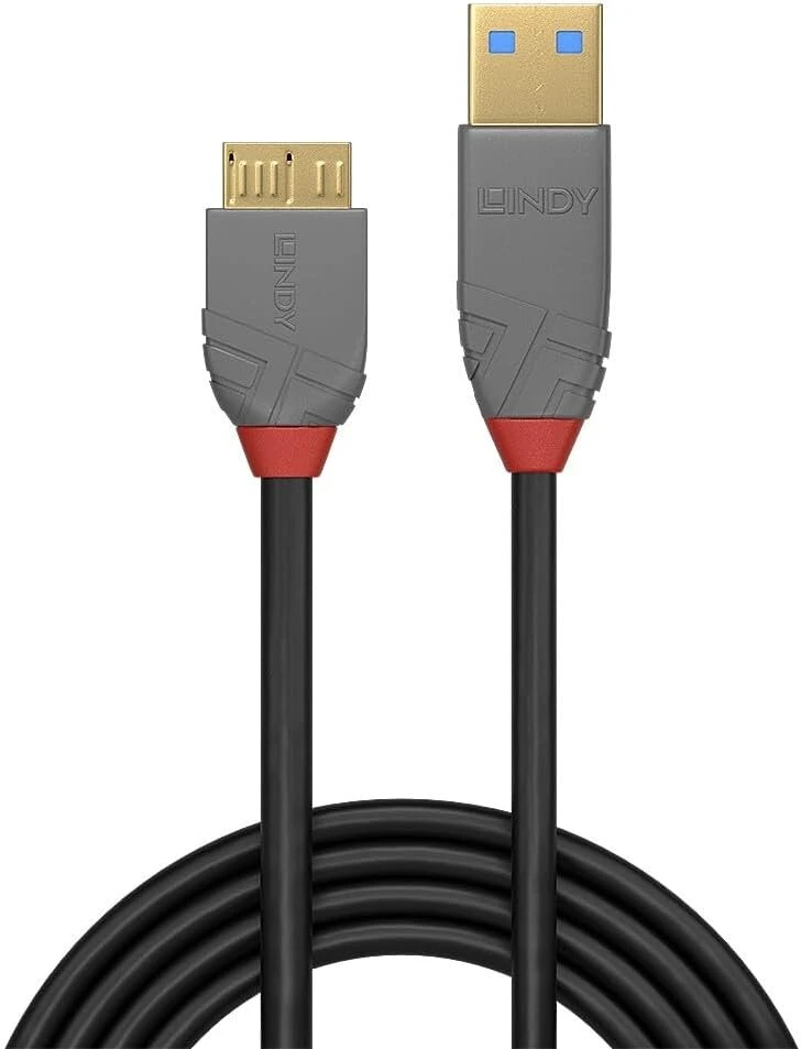 Lindy Usb 3.0 A į Micro-b kabelis, 2m, Anthra Line