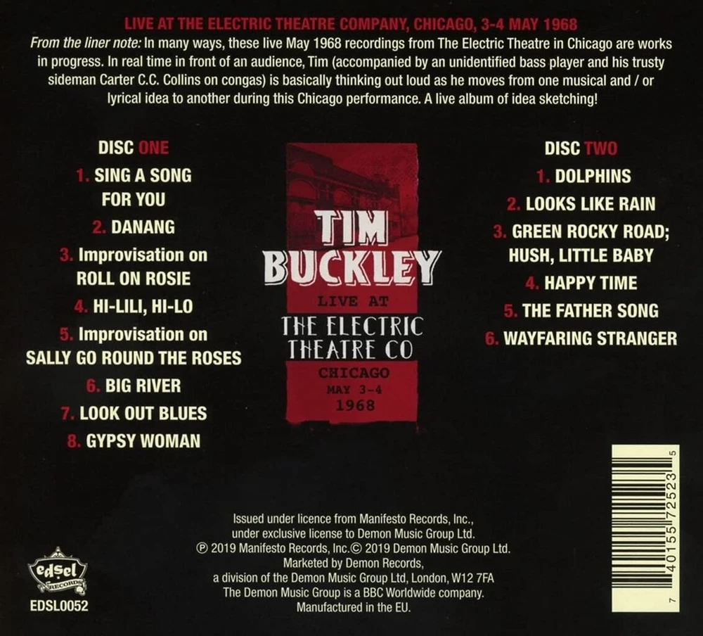Vinilinė plokštelė Live at the Electric Theatre Co. 1968