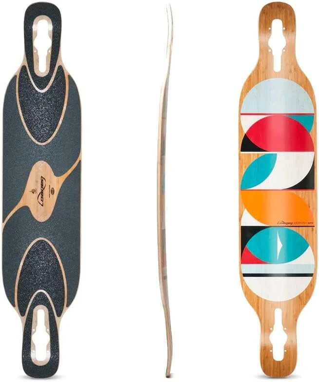 Loaded Dervish Sama Flex 2 naujas 2015 Graphic Complete Longboard su Paris V2 Trucks, Orangatang Stimulus Wheels by Loaded