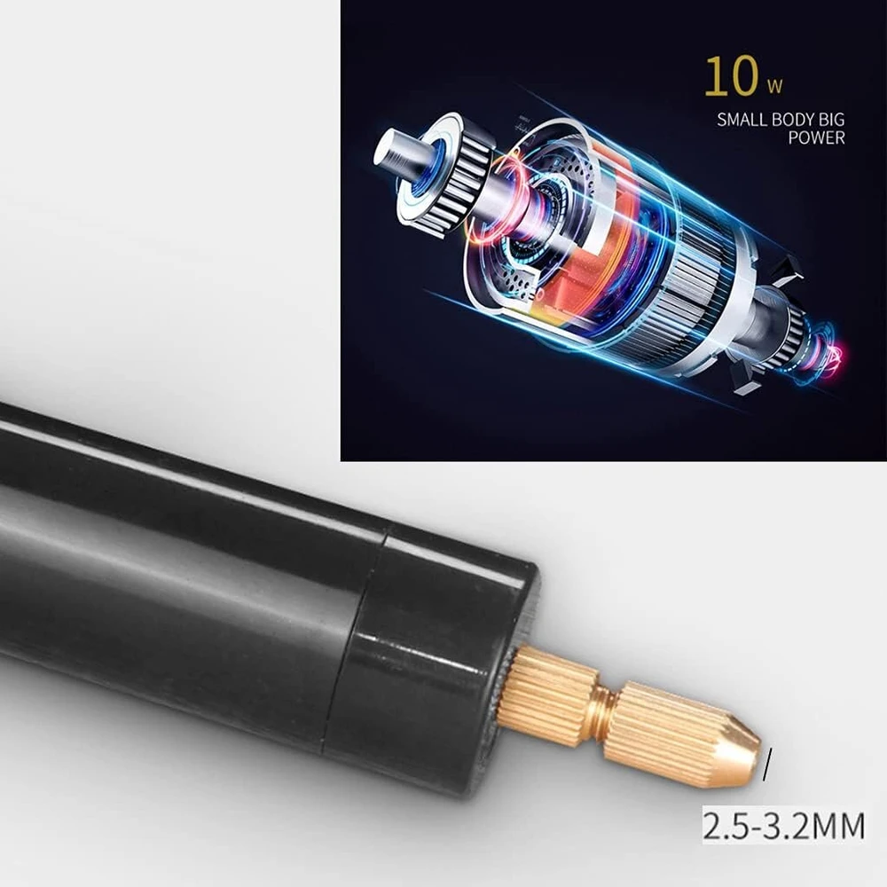 Lobounny mini elektrinis grąžtas rankinis grąžtų rinkinys epoksidinės dervos papuošalų gamybai medžio apdirbimo įrankiai 5v usb kištukinis atsuktuvo įrankių rinkinys