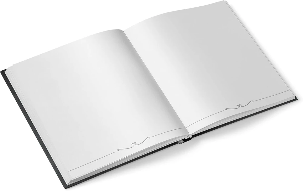 Logbuch-verlag svečių knyga juoda balta vestuvių svečių knyga užuojautos knyga kvadratinė 21 x 21 cm elegantiška šventinė