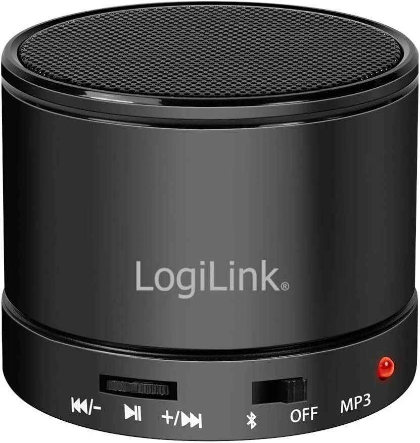 Kompiuterio kolonėlės Logilink Bluetooth 5.3 garsiakalbis su įmontuotu mikrofonu, Fm radijo imtuvu ir Microsd kortelių skaitytuvu, juodas