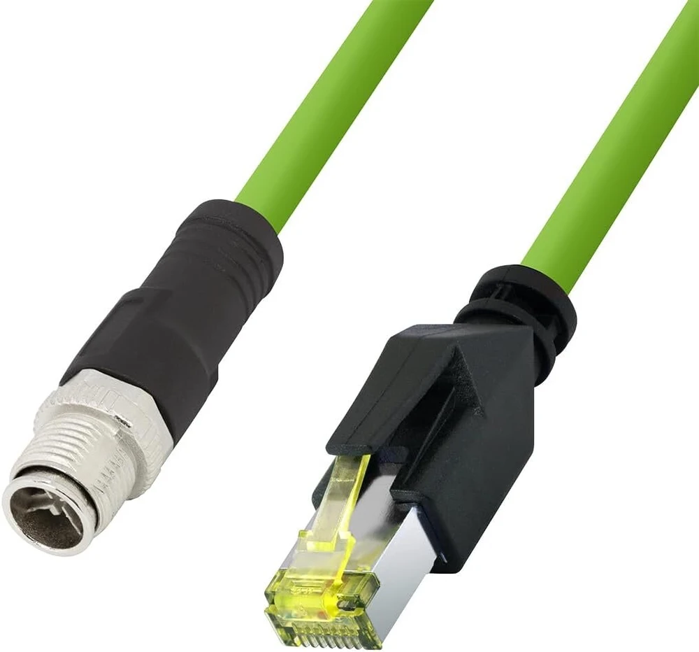 Logilink Cqm105s M12 Cat6a pramoninis tinklo kabelis, 15m