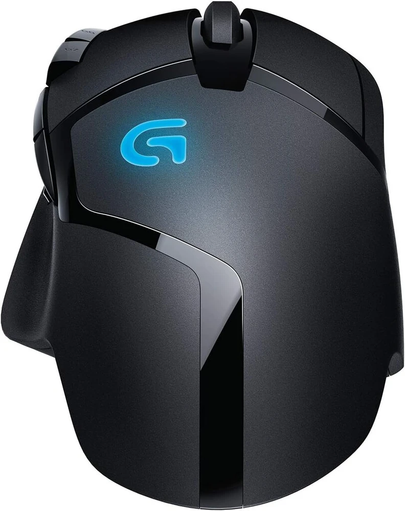 Logitech G402 Hyperion Fury žaidimų pelė, 4000 Dpi optinis jutiklis, 8 programuojami mygtukai, mygtukas Dpi perjungimui, 32 bitų arm procesorius, lengva, pc / mac, juoda - vokiška pakuotė