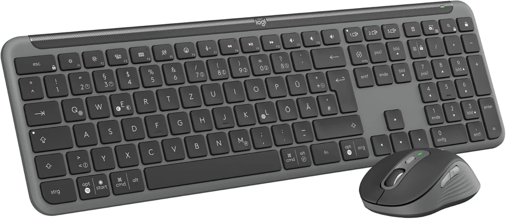 Logitech Mk950 Bevielė Klaviatūra ir Pelė, Tylus Rašymas, 3 Įrenginiai