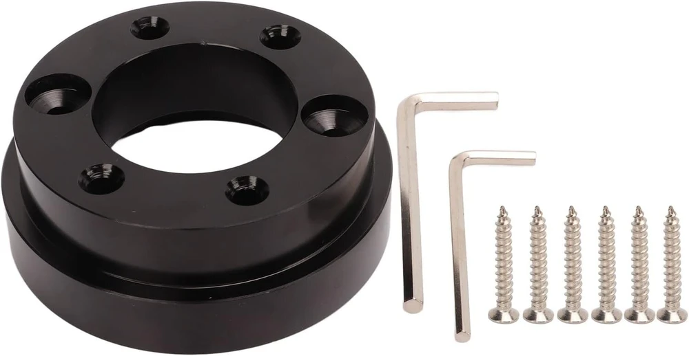 Logitech Vairaračio jungties žiedas su greito atleidimo mechanizmu 70 mm Vairaračio adapterio plokštė aliuminio lydinio, skirta G25 G27 G29 G920 13 14 colių vairaračiams, populiarus