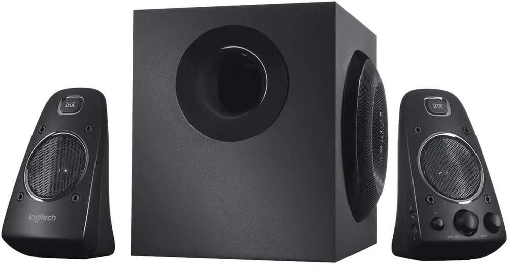 Kompiuterio kolonėlės Logitech Z623 garso sistema 2.1 Thx stereo kolonėlės (su žemų dažnių garsiakalbiu) juodos spalvos