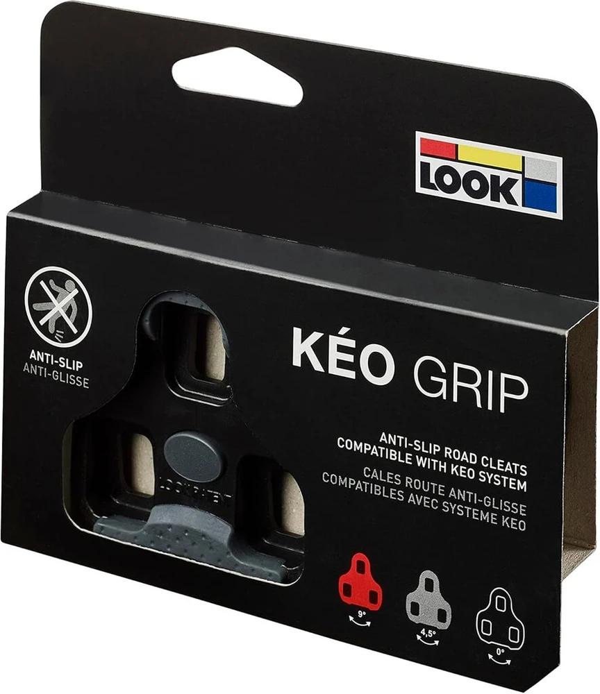 Look Cycle - Keo Grip dviračių trinkelių komplektas su atminties pozicionavimo funkcija - suderinamas su visais rinkoje esančiais pedalais - neslystantis tpu paviršius
