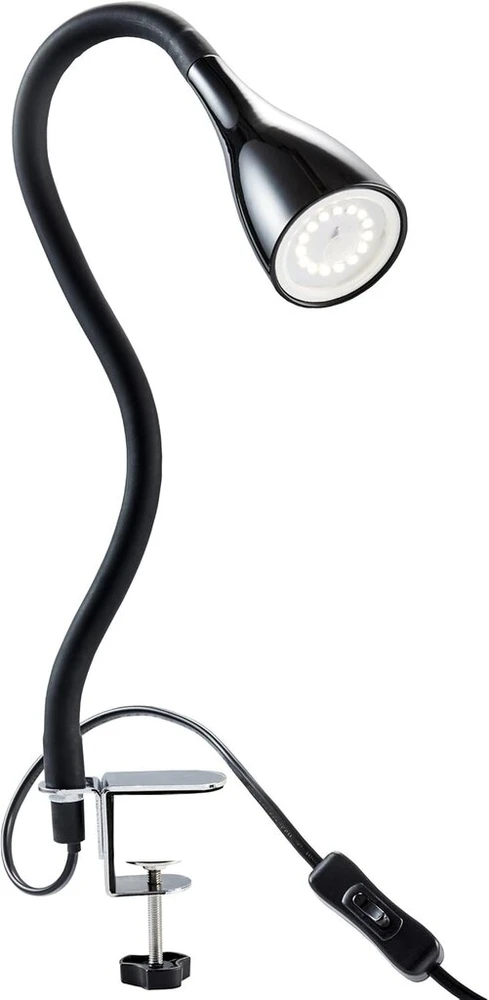 Lova Led prisegamas šviestuvas su 1x gu10 5w 400lm pritemdoma lovos lempute su 3 ryškumo lygiais, 360° lanksčiu kakleliu, skaitymo lempa miegamajam, biurui, metalas, plastikas