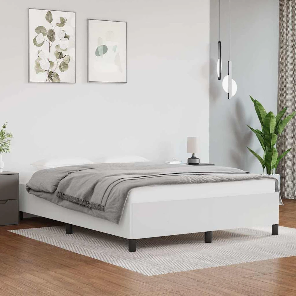 Lova Lovos rėmas , baltos, 140x200cm, dirbtinė oda
