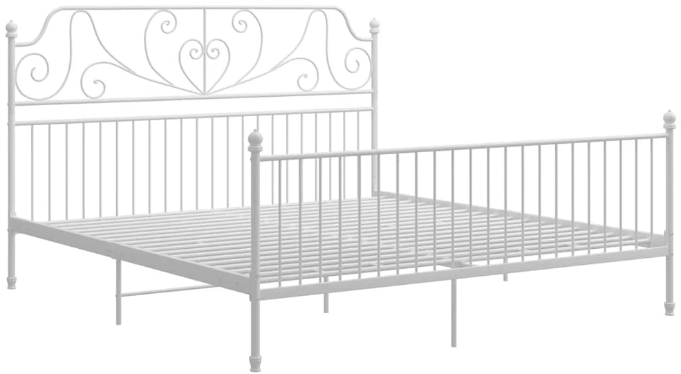 Lova Lovos rėmas, baltos spalvos, 200x200cm, metalas