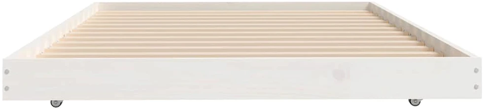 Lova Lovos rėmas be čiužinio, baltas, 100x200cm, pušies masyvas