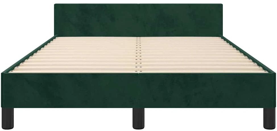 Lova Lovos rėmas be čiužinio tamsiai žalias 120x200 cm aksomas