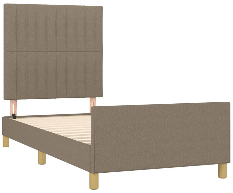 Lova Lovos rėmas be čiužinio, taupe, 80x200 cm, audinys