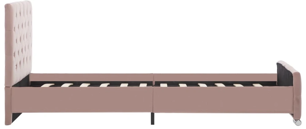 Lova Lovos rėmas, rožinės spalvos, 90x200cm, aksomas
