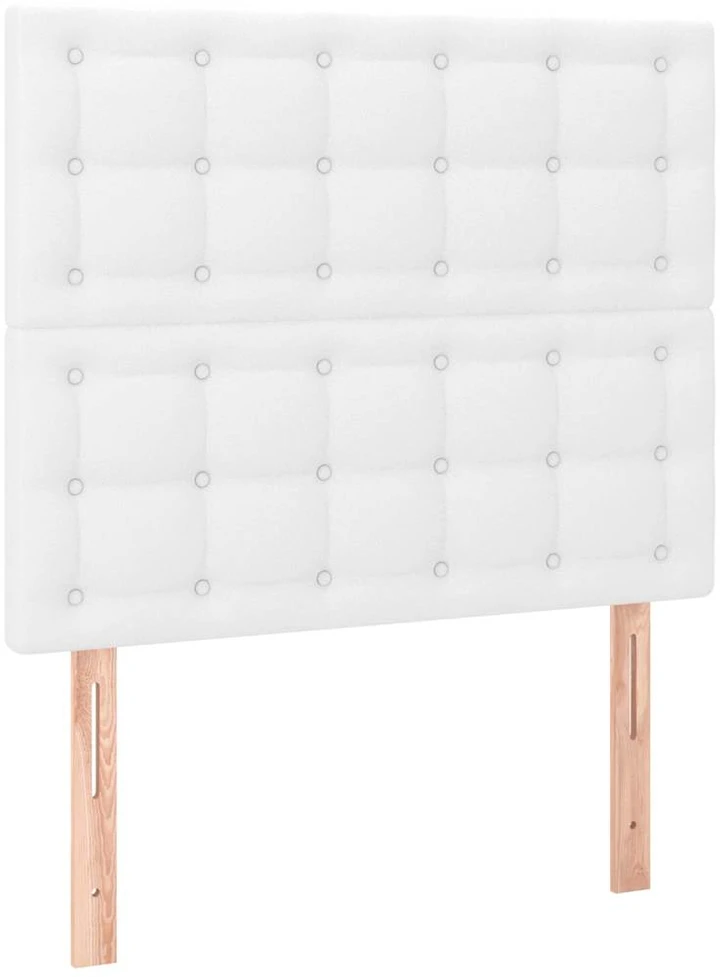Lova Lovos rėmas su galvūgaliu, baltos, 100x200cm, dirbtinė oda