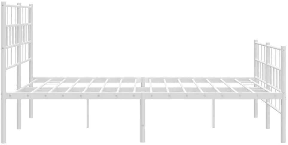 Lova Lovos rėmas su galvūgaliu/kojūgaliu, baltas, 135x190cm, metalas