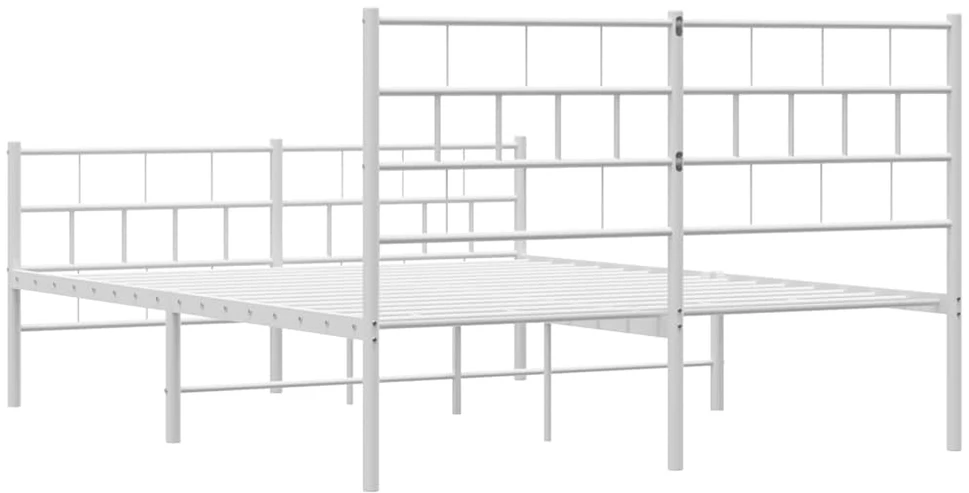 Lova Lovos rėmas su galvūgaliu/kojūgaliu, baltas, 135x190cm, metalas