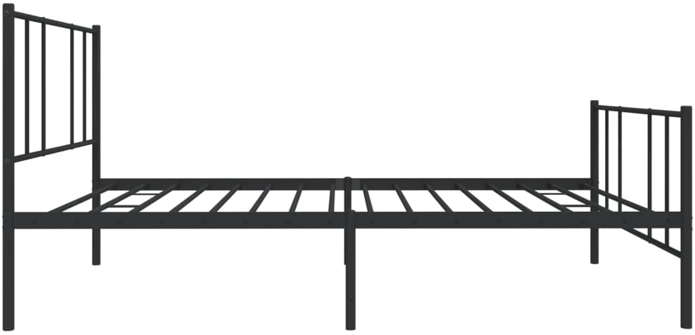 Lova Lovos rėmas su galvūgaliu/kojūgaliu, juodas, 100x200cm, metalas