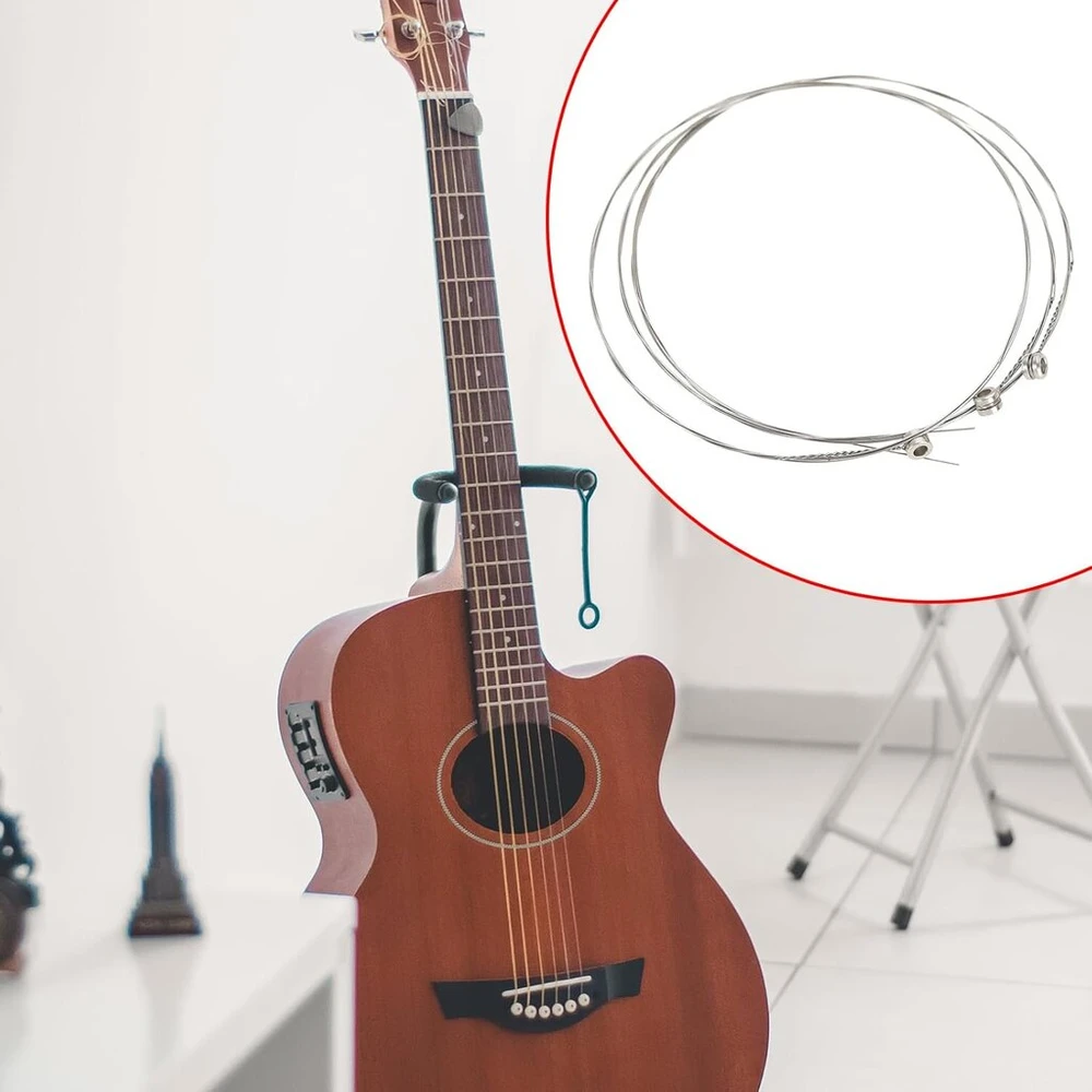 Lt Easiyl E-1st gitaros stygos High E styga 34" akustinei liaudies gitarai, atsparios rūdims, nerūdijančio plieno pakaitinė gitara