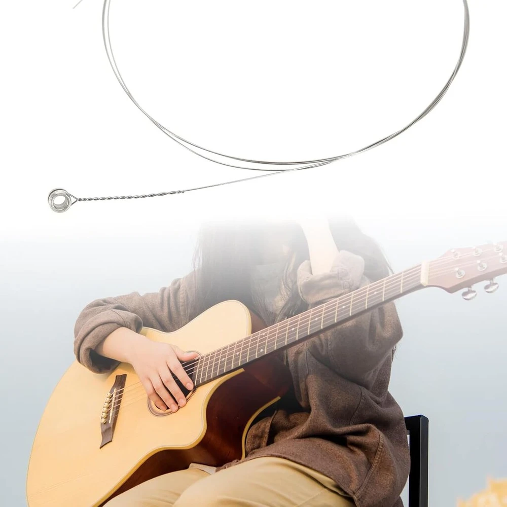Lt Easiyl E-1st gitaros stygos High E styga 34" akustinei liaudies gitarai, atsparios rūdims, nerūdijančio plieno pakaitinė gitara