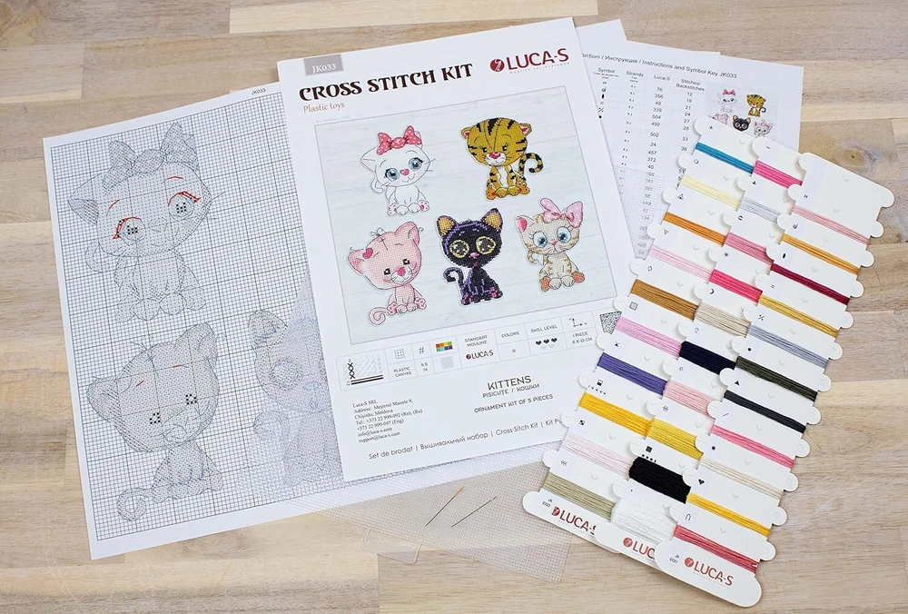 Luca-s kokybė kiekvienam Toys Jk033 kryželiu siuvinėjimo rinkinys „kitten“
