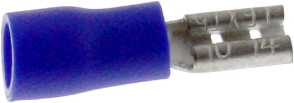 Lumonic 25 x blade jungtys 1.5 - 2.5 mm² mėlynos spalvos i blade jungtys plokščiai jungčiai 0.8 mm x 2.8 mm i kabelių antgaliai plokščia jungtis iš dalies izoliuota