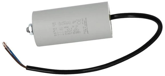 Luth Kondensatorius 40µf 450v Cbb60 su kištukais ir tvirtinimo varžtu