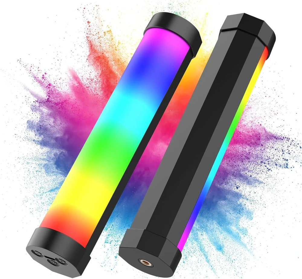 Luxceo V8 Led lazda, Rgb vaizdo šviesa fotografijai, pritemdoma
