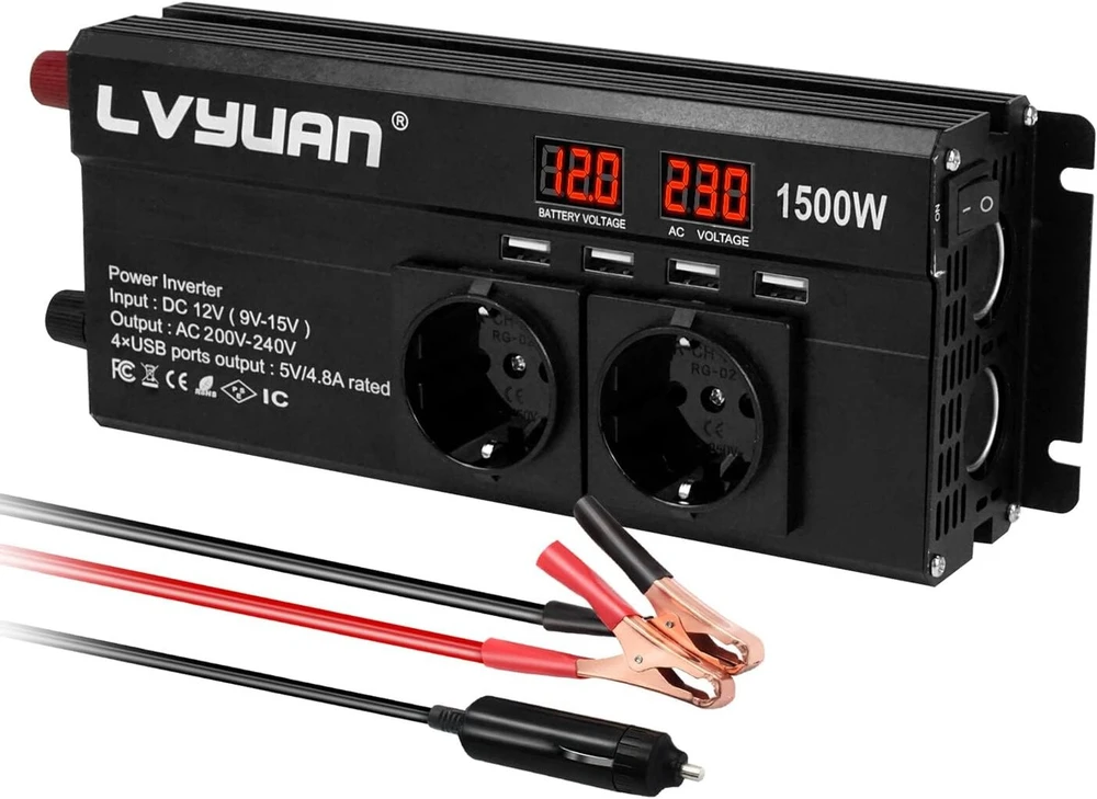 Lvyuan 1500w 12v 230v Maitinimo Keitiklis
