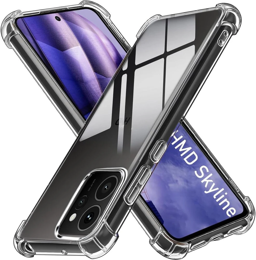 Lyjerry 1 x skaidrus minkštas telefono dėklas, suderinamas su hmd skyline dėklu, apsauginis buferio dangtelis, silikoninis gelis, skirtas hmd skyline dėklui, skaidrus