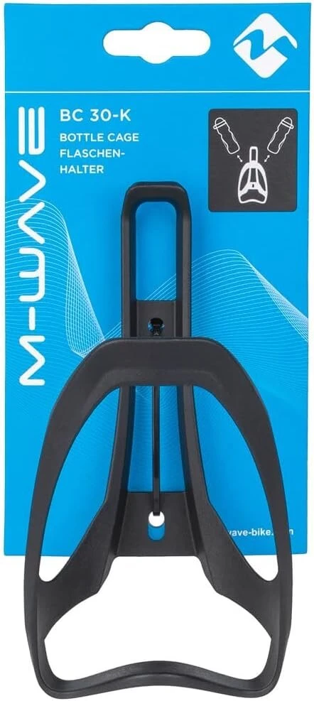M-wave Unisex Adult Bc 30-k vandens buteliuko laikiklis, juodas, vienas dydis