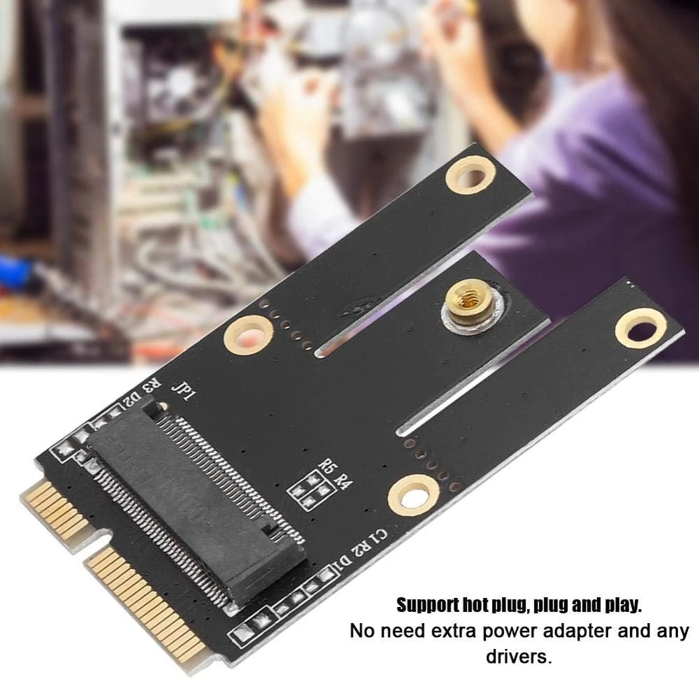 M.2 Ngff į Pci-e adapterio plokštę belaidžio Wifi Bluetooth tinklo kortelės keitiklis nešiojamam kompiuteriui/nešiojamam Kompiuteriui/pc, numatytasis