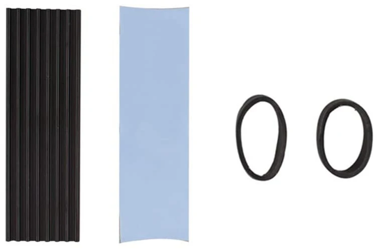 M2 ssd heatsink, 3 rinkiniai m.2 termo pagalvėlių, aušintuvo rinkinys heatsink, aliuminio aušintuvas su silikonine termo pagalvėle, puslaidininkių įrenginių aušintuvas, heatsink 2280 pcie nvme cpu aušinimas, skirtas 2280 m.2 ssd m2