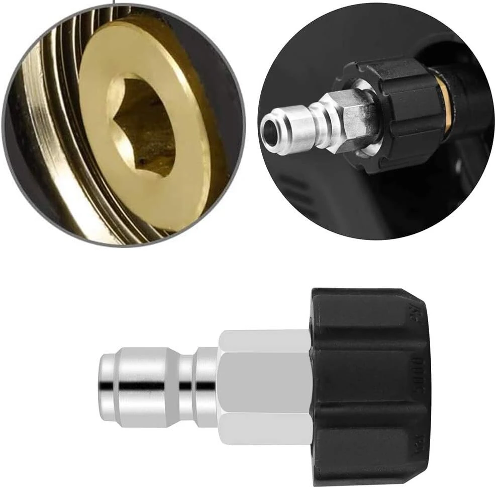 M22 Slėgio Plovimo Adapterių Rinkinys, 3/8" Greita Jungtis, 2 Vnt.