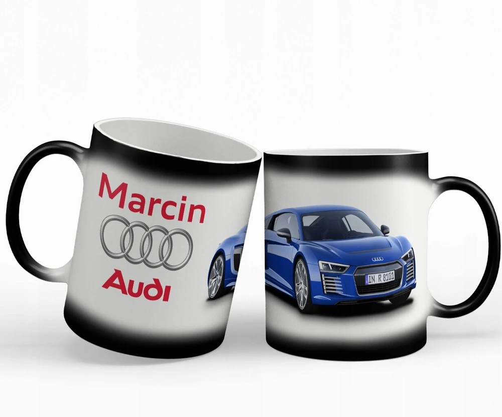 Magijos puodelis Audi + vardas + dėžutė