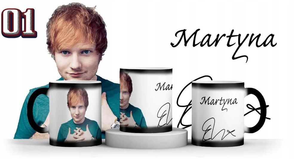 Magiskas puodelis Ed Sheeran + vardas + dėžutė